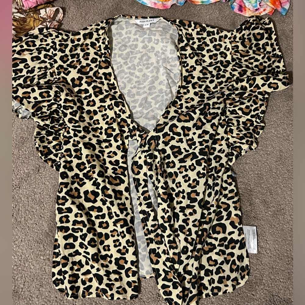 Posh Peanut Lana Leopard Swim Cover up